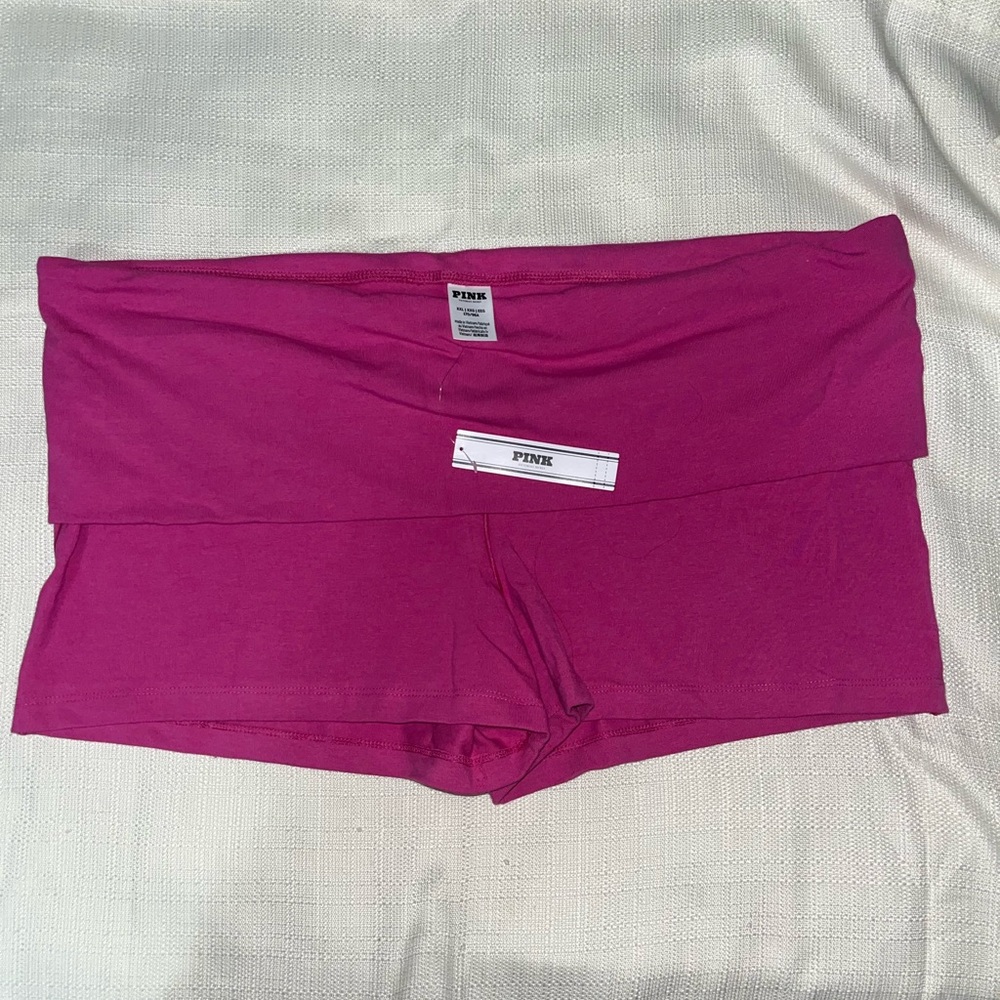 PINK Victoria's Secret Magenta Foldover Shorts